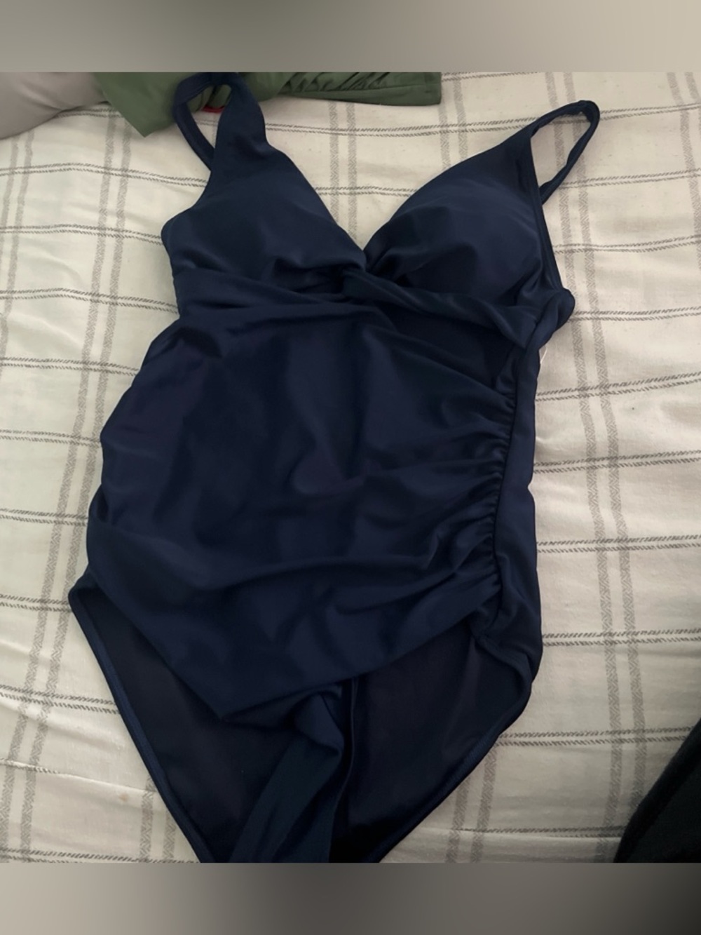 Blue one piece swim